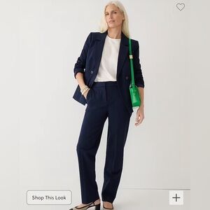 Kate straight-leg pant in bi-stretch cotton blend